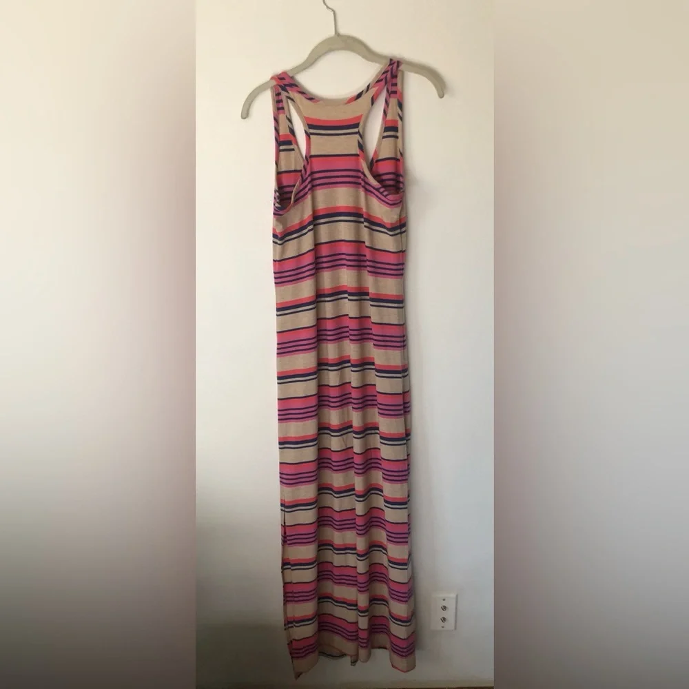 Striped Racerback Jersey Dress - Picture 4 of 5